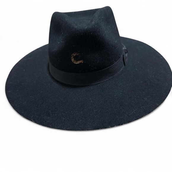 Charlie 1 Horse Highway Black Felt Hat Womens